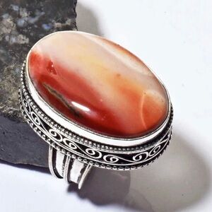 Mookaite Jasper Stone Ring